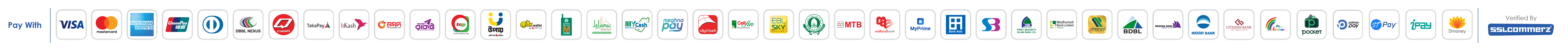 SSLCommerz Payment Methods - Visa, Mastercard, bKash, Nagad, Rocket and more